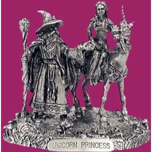  Rawcliffe Pewter Unicorn Princess Fantasy Scenes 