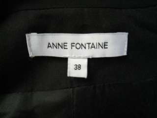 Anne Fontaine Stunning Charlottine Black Crochet Sleeve Jacket Blazer 