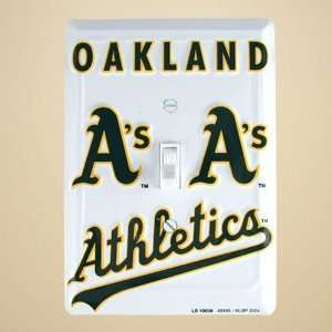  Oakland Athletics White Switch Plate Cover Sports 