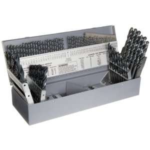  Latrobe 150 Series Black Oxide Jobber Length Drill Set with Metal 