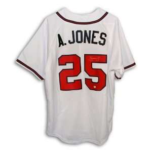  Andruw Jones Atlanta Braves Autographed White Majestic 