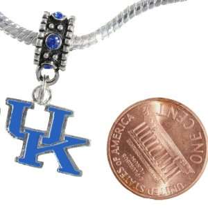   Wildcats UK Charm with Connector Fits Most Large Hole Bead Bracelets