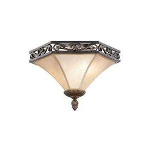  Nulco Lighting French Country Semi Flush with Glass shade 