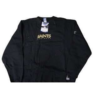  New Orleans Saints NFL Crew Sweatshirt (Black) by Reebok 