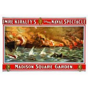  Imre Kiralfys grand naval spectacle   16x24 Giclee Fine 