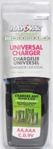 Rayovac Universal Battery Charger Any Size PS20PL GEN  