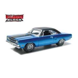  1970 Plymouth Road Runner 1/64 Blue Toys & Games