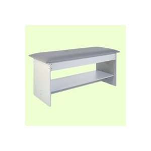 Hausmann Silver Star Treatment Table With Shelf, Gray 