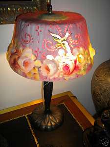 Original Antique PAIRPOINT Puffy Table Lamp  