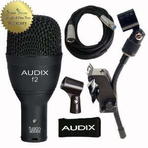  Audix F2 Dynamic Tom Microphone Drum Mic With Audix DVice 