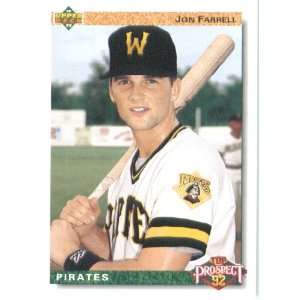  1992 Upper Deck # 69 Jon Farrell Pittsburgh Pirates 