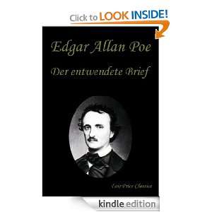 Der entwendete Brief (Die Fälle des Auguste C. Dupin) (German Edition 