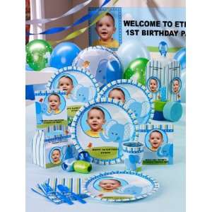  Blue Elephants 1st Birthday Essential Party Pack Add On 