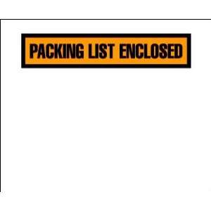  4 1/2 x 5 1/2 Orange Packing List Enclosed Envelopes 