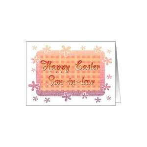  Son in law Happy Easter   Flowery Borders Card Health 