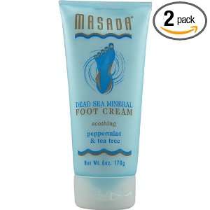  Masada Dead Sea Mineral Foot Cream   6 Oz, 2 Pack Health 