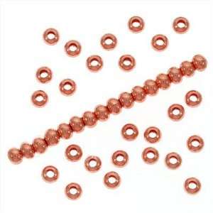  Real Copper Round Rondelle Beads 2.5 x 3 mm (50) Arts 