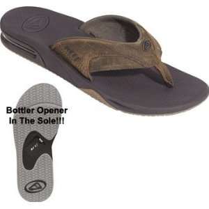 Reef Leather Fanning Brown Sandal