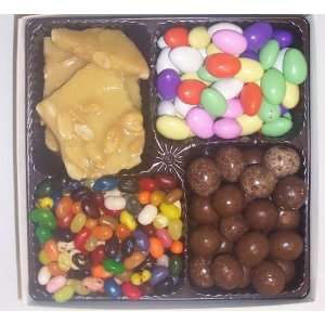 Cakes Large 4 Pack Assorted Jelly Beans, Peanut Brittle, Chocolate 