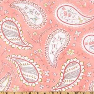 44 Wide Michael Miller Bella Butterfly Pretty Paisley Pink Fabric By 