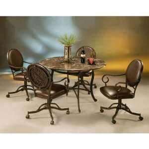  Island Falls 5 Piece Marble Dining Set with Chair with 