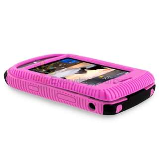   Pink Hard Case+Privacy LCD+Charger+Mount+USB For Blackberry Torch 9800