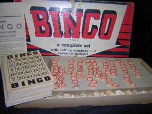 Vintage Milton Bradley Bingo Game 1939 Pat Appl.  