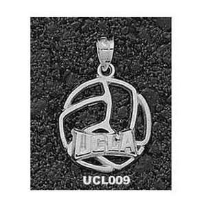  UCLA Bruins 5/8in sterling silver Volleyball Pendant 