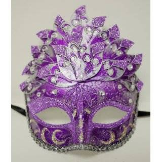 Wall Decor Venetian Queen Styled Mask   Purple