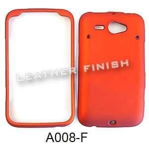  FOR HTC STATUS/CHACHA CASE HONEY ORANGE RUBBERIZED Cell 