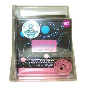   Women Eau De Parfum Spray with 3 Song CD by Britney Spears, 1.7 Ounce