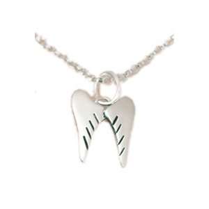  Far Fetched Tiny Sterling Silver Wings Charm Necklace Far Fetched 