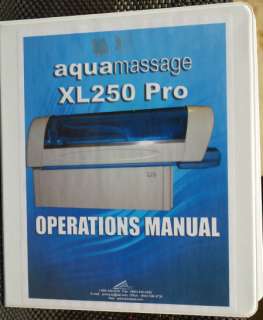 Aqua Massage Aquamassage XL250 PRO used only 270 hours NO SHIPPING 