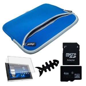 com High Quality Blue Dual Pocket Carrying bag + Clear Crystal Screen 