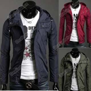 New Mens Concise Slim Sexy Top Designed Coat Jacket Three Color Four 