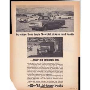   Job Tamer Farm Trucks 1968 Original Vintage Advertisement Everything