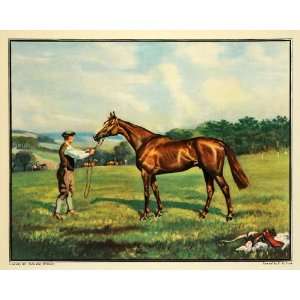  1932 Print Race Horse Easter Hero Voss John Whitney Equine 