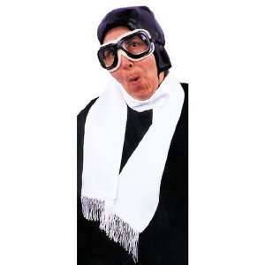  Scarf Aviator White   Accessory Costume Toys & Games