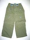 New Mini Boden Boy Green Lined Cargo Pants 7 8 y