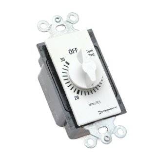 Intermatic FD30MWC 30 Minute Spring Loaded Wall Timer, White by 