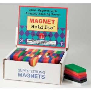  Block Shaped Magnets; 40 per Pack; Assorted Colors; no. DO 