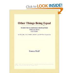  Other Things Being Equal (Websters Chinese Simplified 