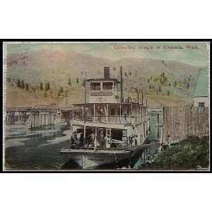    on the boat North Star w/one cent Washington stamp 