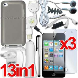 13 ACCESSORY FOR IPOD TOUCH 4G 4TH GEN CASE CAR CHARGER  