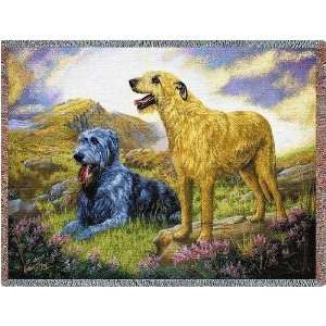 Irish Wolfhound Throw   70 x 54 Blanket/Throw