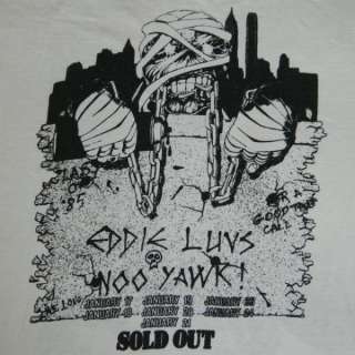1985 IRON MAIDEN NEW YORK EVENT VTG TOUR T SHIRT OG XL  