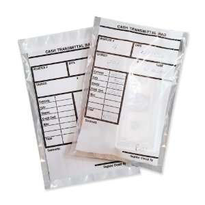 Cash Transmittal Bags, Self Sealing with Permanent Adhesive, 6 x 9 