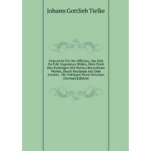   thigen Plans Versehen (German Edition) Johann Gottlieb Tielke Books