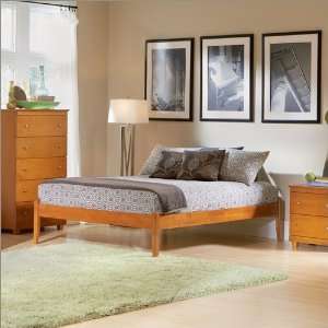 Twin Atlantic Furniture Concord Platform Bed with Open Footrail in 