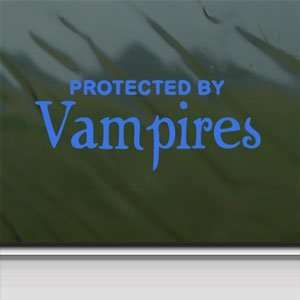  Protected By Vampires Blue Decal Twilight Edward Cullen 